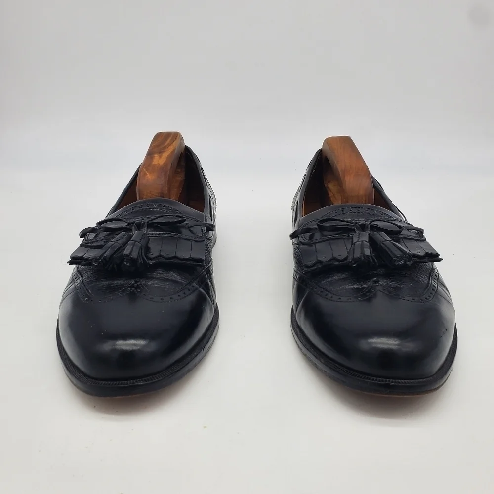 Johnston & Murphy Cellini Kiltie Tassel Loafers Men 11M Dress Shoes Black